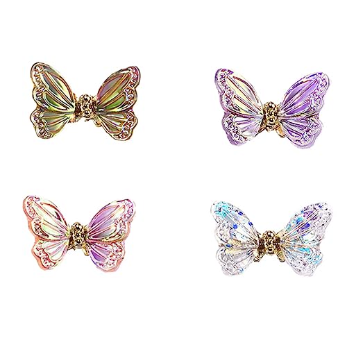 4 Stück Nagelkunst Zubehör Schmetterlings Dekorationen für Diy Maniküre Glänzende Nagelverzierungen für Besondere Anlässe und Partys 4 Stück Nagelkunst Zubehör Schmetterlings Dekorationen für Diy Maniküre Glänzende Nagelverzierungen für Besondere Anlässe und Partys von DEARMAMY