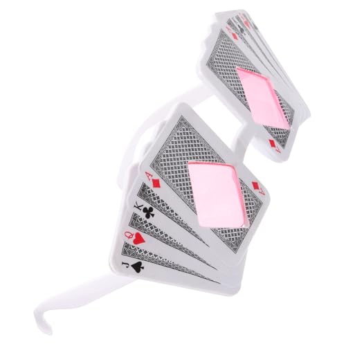 DEARMAMY 1 Paar Lustige Poker Themenbrille Kreative Maske für Partys Foto Requisiten und Pinke Partybrille für Unvergessliche und Stilvolle Auftritte von DEARMAMY