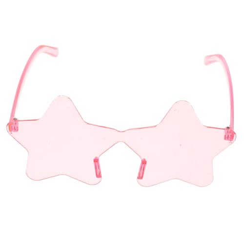 DEARMAMY 1 Paar Pentagramm-sonnenbrille Stern-sonnenbrille Spezifikationen Lustige Brille Goldene Brille Riesige Sonnenbrille Halloween-sonnenbrille Außerirdisches Zubehör Gläser Stk Rosa von DEARMAMY