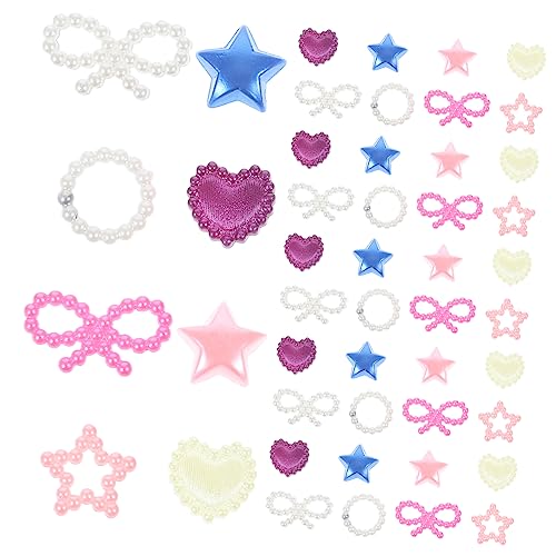 DEARMAMY 1 Packung Imitation Perlen Flachrückseite Charms für Diy Nagelkunst und Handyhüllen Deko ca Perlen für Bastelprojekte und Accessoires von DEARMAMY