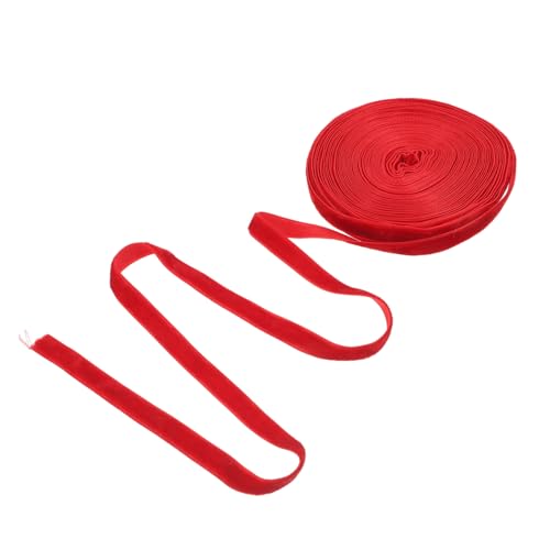DEARMAMY 1 Rolle Geschenkband Aus Flanell Bandriemen Dünnes Band Zum Basteln Bänder Für Handwerk Verschiedene Bänder Zum Basteln Farbiges Band Partyband Rot Polyester von DEARMAMY