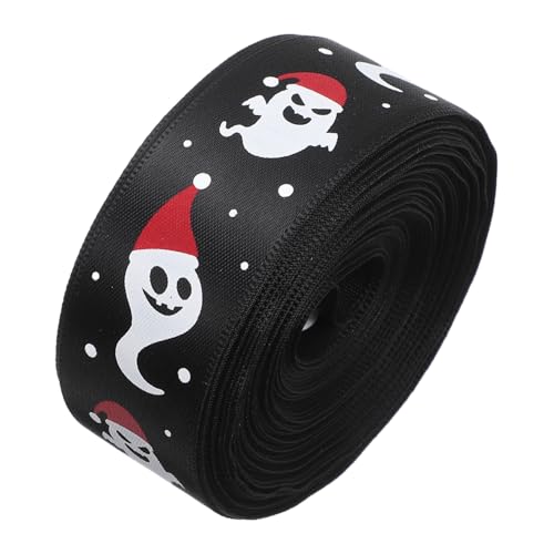 DEARMAMY 1 Rolle Halloween Geschenkband für Diy Bastelprojekte Bedrucktes Ripsband Yards für Festliche Dekoration und Geschenkverpackungen von DEARMAMY