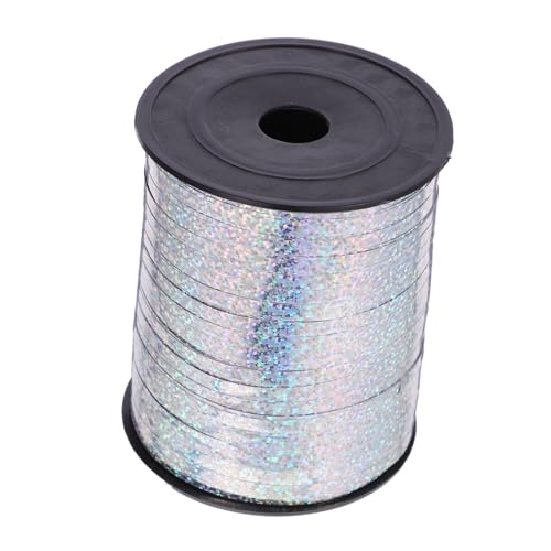 DEARMAMY 1 Rolle -ballonband Schleife Partydekorationen Geschenkbänder Ein Verpackungsband Blumenwickband Party-geschenkband Verpackungsband Für Silver Plastik von DEARMAMY