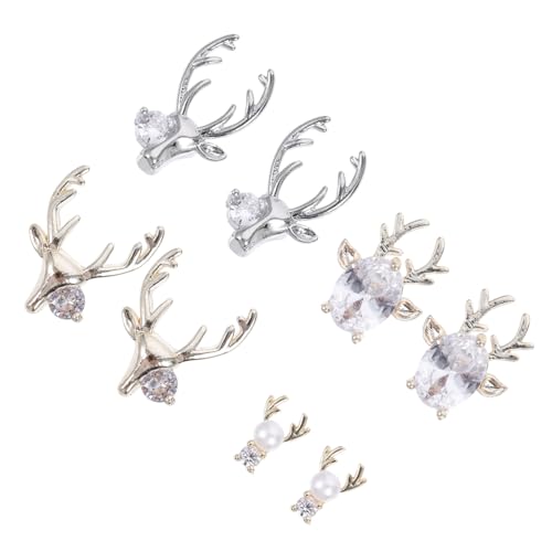 DEARMAMY 1 Satz Antler Nail Art Charms Glitzernde Juwelen Für Glamouröse Maniküre Für Diy Nageldesign Und Makeup Styles 16 Stück DEARMAMY 1 Satz Antler Nail Art Charms Glitzernde Juwelen Für Glamouröse Maniküre Für Diy Nageldesign Und Makeup Styles 16 Stück von DEARMAMY