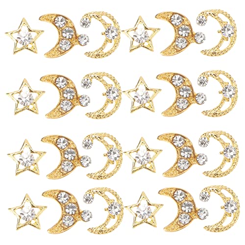 DEARMAMY 1 Satz Charms Mond Und Stern Dekoration Für Diy Nagelkunst Nail Art Accessoires Verschiedene Anlässe Und Persönliche Designs 30 Stück DEARMAMY 1 Satz Charms Mond Und Stern Dekoration Für Diy Nagelkunst Nail Art Accessoires Verschiedene Anlässe Und Persönliche Designs 30 Stück von DEARMAMY