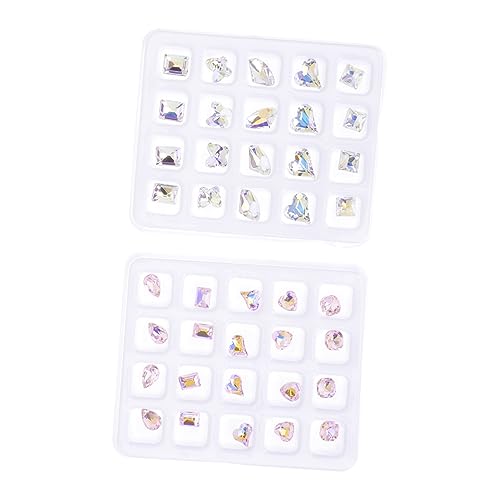 DEARMAMY 1 Satz Glitzernde Flachrücken Rhinestones Für Diy Nagelkunst Dekorationen Vielseitiges Für Maniküre Bastelprojekte Und Diy Anwendungen 40 Stück DEARMAMY 1 Satz Glitzernde Flachrücken Rhinestones Für Diy Nagelkunst Dekorationen Vielseitiges Für Maniküre Bastelprojekte Und Diy Anwendungen 40 Stück von DEARMAMY