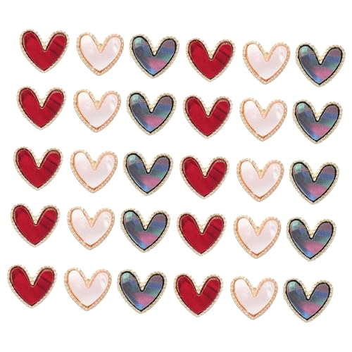 DEARMAMY 1 Satz Herzförmige Nageldekorationen Teiliges Nail Art Zubehör Für Fingernägel Einfache Anwendung Für Nagelstudios Und Diy Maniküre 30 Stück DEARMAMY 1 Satz Herzförmige Nageldekorationen Teiliges Nail Art Zubehör Für Fingernägel Einfache Anwendung Für Nagelstudios Und Diy Maniküre 30 Stück von DEARMAMY