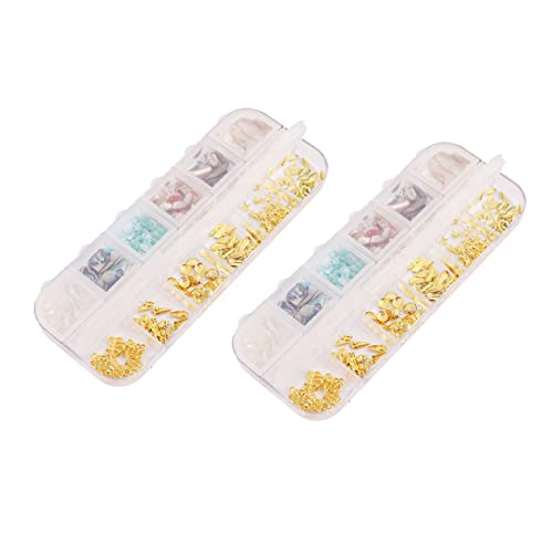 DEARMAMY 1 Satz Nail Art Dekorationsset Fächer Diy Maniküre Zubehör Mit Muscheln Metallteilen Einfache Anwendung Für Nageldesigns Besondere Anlässe 2boxen DEARMAMY 1 Satz Nail Art Dekorationsset Fächer Diy Maniküre Zubehör Mit Muscheln Metallteilen Einfache Anwendung Für Nageldesigns Besondere Anlässe 2boxen von DEARMAMY