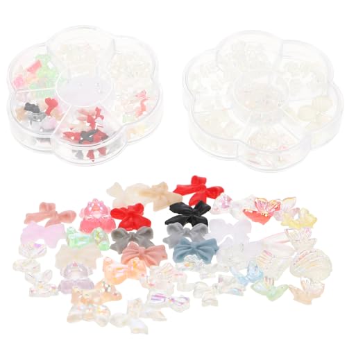 DEARMAMY 1 Satz Perlen Nagel Dekorationen Im Bogen Design Boxen Mit Nail Art Charms Für Kreative Maniküren Diy Zubehör Für Nail Art Enthusiasten Und Profis 2boxen DEARMAMY 1 Satz Perlen Nagel Dekorationen Im Bogen Design Boxen Mit Nail Art Charms Für Kreative Maniküren Diy Zubehör Für Nail Art Enthusiasten Und Profis 2boxen von DEARMAMY