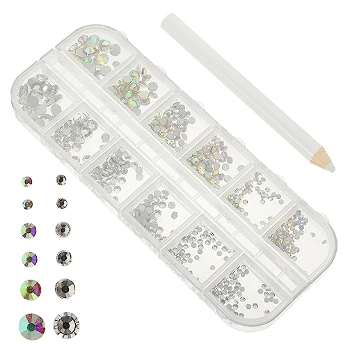 DEARMAMY 1 Satz Strasssteine ​​kleber Kunst Nagel Edelsteine Maniküre-strasssteine Uv Charms Für Nagelzubehör Nailart-strasssteine Polieren Nägel Nail Strass-kit Nageldekoration Glas von DEARMAMY