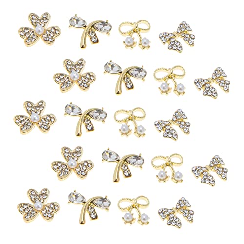 DEARMAMY 1 Satz Teiliges Nagel Charms Mit Strass Und Perlen Nagelkunst Dekoration Für Kreative Maniküre Für Partys Und Besondere Anlässe 20 Stück DEARMAMY 1 Satz Teiliges Nagel Charms Mit Strass Und Perlen Nagelkunst Dekoration Für Kreative Maniküre Für Partys Und Besondere Anlässe 20 Stück von DEARMAMY