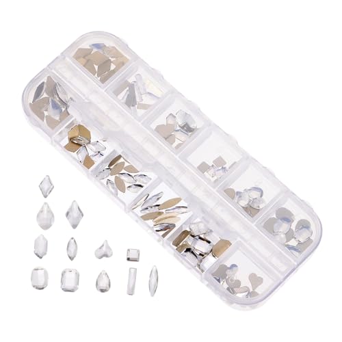 DEARMAMY 1 Schachtel DIY Nagel bohrer Verzierung mit Strasssteinen Nagelanhänger selber machen Nagel Diamanten Maniküre Strass Nagelhandwerk Nailart-Strasssteine Metall Weiß DEARMAMY 1 Schachtel DIY Nagel bohrer Verzierung mit Strasssteinen Nagelanhänger selber machen Nagel Diamanten Maniküre Strass Nagelhandwerk Nailart-Strasssteine Metall Weiß von DEARMAMY