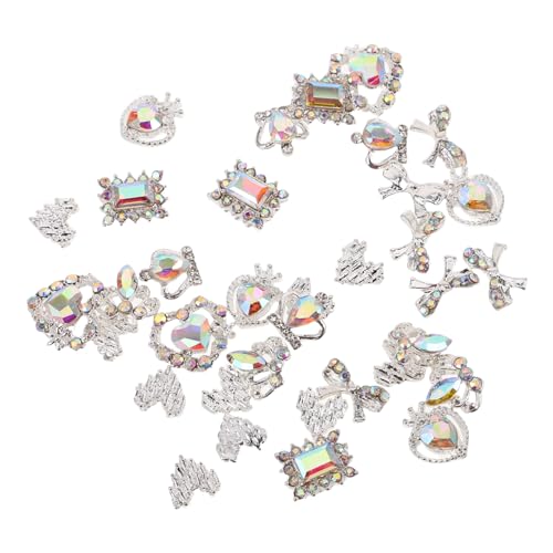 DEARMAMY 1 Schachtel Nail Charms aus Hochwertiger Legierung Romantische Herz-schleife-krone Designs Flache Rückseite für Valentinstag Hochzeiten Maniküre Zubehör für Damen DEARMAMY 1 Schachtel Nail Charms aus Hochwertiger Legierung Romantische Herz-schleife-krone Designs Flache Rückseite für Valentinstag Hochzeiten Maniküre Zubehör für Damen von DEARMAMY