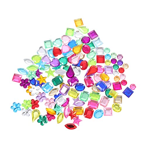 DEARMAMY 1 Set Streudiamanten Acryldiamanten Flache Verzierung Kleine Strasssteine Strasssteine ​​Zum Nähen Speziell Geformte Strasssteine ​​Zum Basteln Strasssteine ​​Für Kleidung von DEARMAMY