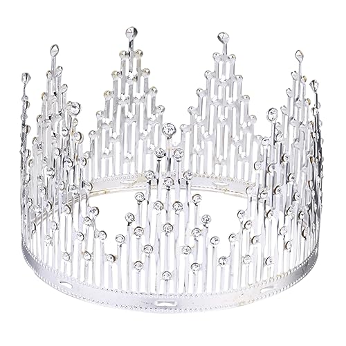 DEARMAMY 1 Stück Crystal Crown Cake Topper Krone für Hochzeit und Partydekoration Kuchendeckel Silber Perfektes Accessoire für Jede Torte und Festliche Anlässe DEARMAMY 1 Stück Crystal Crown Cake Topper Krone für Hochzeit und Partydekoration Kuchendeckel Silber Perfektes Accessoire für Jede Torte und Festliche Anlässe von DEARMAMY