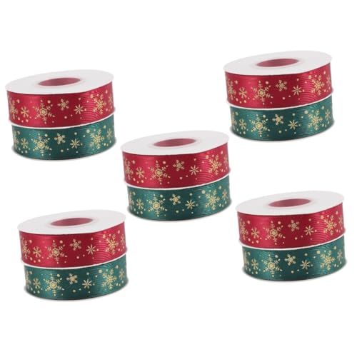 DEARMAMY 10 Rollen Weihnachtsschleifen Polyester Geschenkband Weihnachtsdeko Verschleißfest für Geschenkverpackung DIY Basteln Party Dekoration Weihnachtsbaum Schleifen DEARMAMY 10 Rollen Weihnachtsschleifen Polyester Geschenkband Weihnachtsdeko Verschleißfest für Geschenkverpackung DIY Basteln Party Dekoration Weihnachtsbaum Schleifen von DEARMAMY