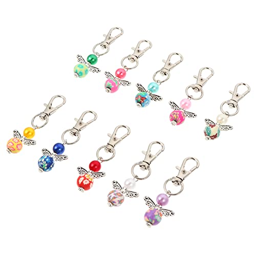 DEARMAMY Schlüsselanhänger-ornament 10 Stück Schlüsselanhänger Taschenanhänger Leuchtende Farben Für Dekoratives Accessoire Zufällige Farbe von DEARMAMY