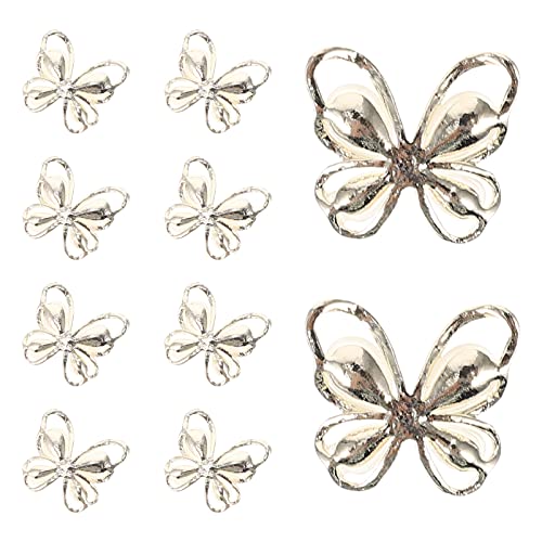 DEARMAMY 10 Stück Schmetterlings Nagel Charms mit Strass für Maniküre Glitzernde Dekoration für Nägel Handwerksprojekte und Handyzubehör für Nail Art DEARMAMY 10 Stück Schmetterlings Nagel Charms mit Strass für Maniküre Glitzernde Dekoration für Nägel Handwerksprojekte und Handyzubehör für Nail Art von DEARMAMY
