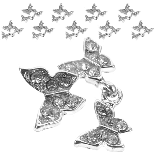 DEARMAMY 10 Stück Schmetterlings Nagel Schmuck Strass Nail Art Charms für Damen Dekorative Nagelaccessoires für Einzigartige Nageldesigns und Kreative Kombinationen DEARMAMY 10 Stück Schmetterlings Nagel Schmuck Strass Nail Art Charms für Damen Dekorative Nagelaccessoires für Einzigartige Nageldesigns und Kreative Kombinationen von DEARMAMY