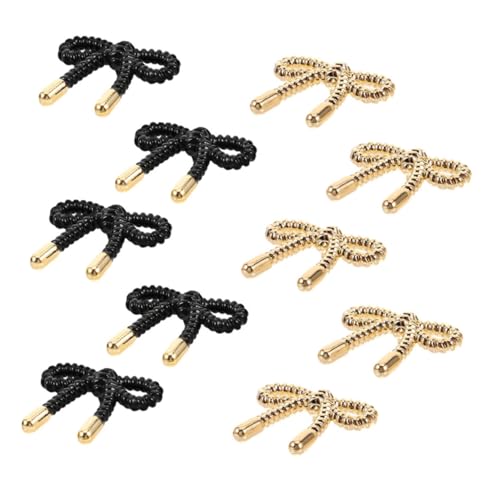 DEARMAMY 10 Stück Vintage Bowknot Metallknöpfe für Damenbekleidung Dekorative Knöpfe für Strickjacken Hemden und Mäntel Gold und Schwarz für Nähprojekte und Diy Bastelarbeiten DEARMAMY 10 Stück Vintage Bowknot Metallknöpfe für Damenbekleidung Dekorative Knöpfe für Strickjacken Hemden und Mäntel Gold und Schwarz für Nähprojekte und Diy Bastelarbeiten von DEARMAMY