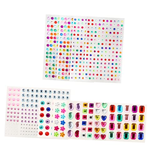DEARMAMY 12 Blatt Selbstklebende Strasssteine für Nail Art Bunte Dekoration für Maniküre und Diy Projekte für Festivals und Besondere Anlässe DEARMAMY 12 Blatt Selbstklebende Strasssteine für Nail Art Bunte Dekoration für Maniküre und Diy Projekte für Festivals und Besondere Anlässe von DEARMAMY
