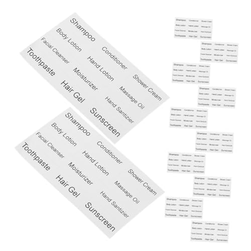 DEARMAMY 12 Bögen Etiketten Für Spenderflaschen Badezimmerflaschen Nachfüllflaschen Für Reisen Für Toilettenartikel Wasserfeste Hautpflegeaufkleber Aufkleber Für Hautpflegeprodukte DEARMAMY 12 Bögen Etiketten Für Spenderflaschen Badezimmerflaschen Nachfüllflaschen Für Reisen Für Toilettenartikel Wasserfeste Hautpflegeaufkleber Aufkleber Für Hautpflegeprodukte von DEARMAMY