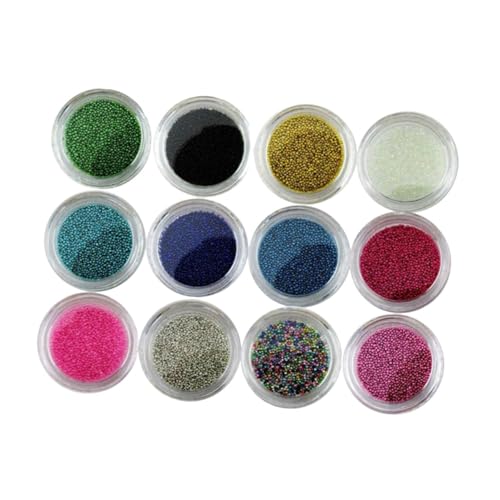 DEARMAMY 12 Stahlkugelnagelkunstanzug bunte Nagelperlenkugel Mini-Nägel-Perlenkugel Perlenkugel für Nägel Kaviar-Nagelkugel Zufällige Farbe DEARMAMY 12 Stahlkugelnagelkunstanzug bunte Nagelperlenkugel Mini-Nägel-Perlenkugel Perlenkugel für Nägel Kaviar-Nagelkugel Zufällige Farbe von DEARMAMY