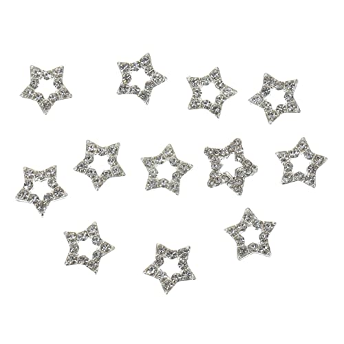 DEARMAMY 12 Stck. Teiliges Dekorative Stern Charms für Nagelkunst Hohler Stern mit Strasssteinen für Nageldesigns und DIY Nail Art Dekorationen Leicht und Elegant DEARMAMY 12 Stck. Teiliges Dekorative Stern Charms für Nagelkunst Hohler Stern mit Strasssteinen für Nageldesigns und DIY Nail Art Dekorationen Leicht und Elegant von DEARMAMY