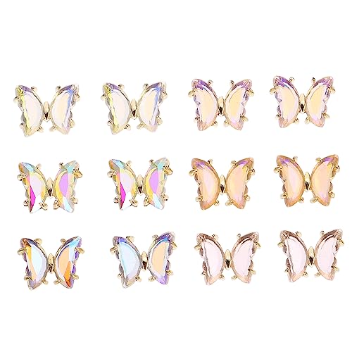 DEARMAMY 12 Stück Schmetterling Nagel Charms Bunte Diy Nageldekorationen für Stilvolle Nail Art für Partys und Persönliche Gestaltung DEARMAMY 12 Stück Schmetterling Nagel Charms Bunte Diy Nageldekorationen für Stilvolle Nail Art für Partys und Persönliche Gestaltung von DEARMAMY