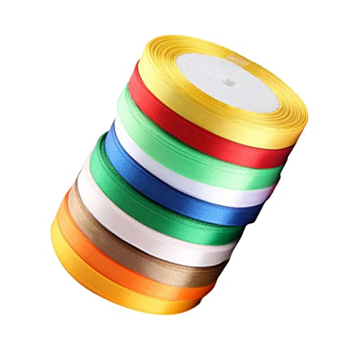 DEARMAMY 12 Stück verpackung Band Satinband Hochzeitsdekorationen wickeln Handwerk Bänder zum Verpacken Stoff Seidenband Hochzeitsband DIY Band Geschenkband Zufällige Farbe von DEARMAMY