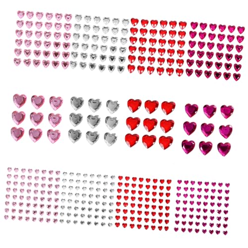 DEARMAMY 12Blätter Herzförmige Edelstein Aufkleber für Gesicht und Nägel Acryl Strassstein Dekoration für Scrapbooking Schmuck und DIY Projekte Einfach Anzubringen Langlebig DEARMAMY 12Blätter Herzförmige Edelstein Aufkleber für Gesicht und Nägel Acryl Strassstein Dekoration für Scrapbooking Schmuck und DIY Projekte Einfach Anzubringen Langlebig von DEARMAMY