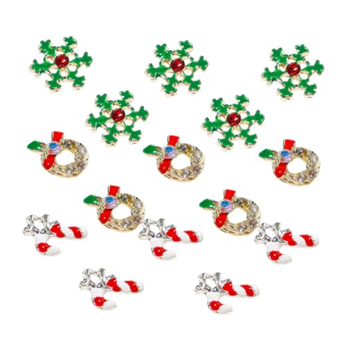 DEARMAMY 15 Stück Teiliges Maniküre Nagelpatches Nageldekorationen Weihnachtsdesign für Diy Nail Art Party Cosplay Fingernägel Zubehör DEARMAMY 15 Stück Teiliges Maniküre Nagelpatches Nageldekorationen Weihnachtsdesign für Diy Nail Art Party Cosplay Fingernägel Zubehör von DEARMAMY
