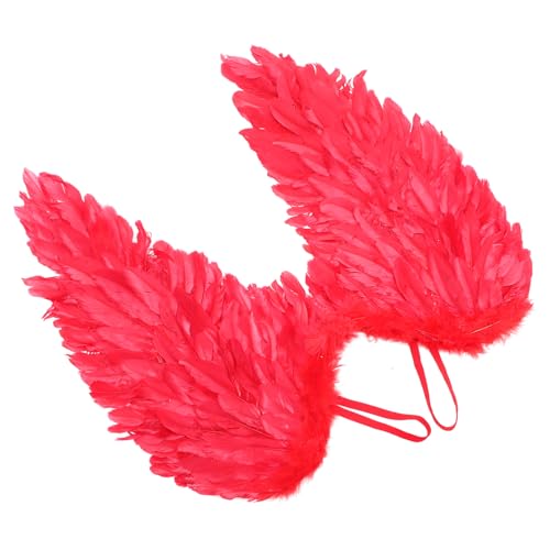 DEARMAMY 1stk Engelsfederflügel Fotoshooting-requisite Amor-kostüm Stolz Bogen Amor Kostüm Damen Stütze Funkeln Rüsche Weihnachtsdeko Requisiten Fotografieren Partyzubehör Rot DEARMAMY 1stk Engelsfederflügel Fotoshooting-requisite Amor-kostüm Stolz Bogen Amor Kostüm Damen Stütze Funkeln Rüsche Weihnachtsdeko Requisiten Fotografieren Partyzubehör Rot von DEARMAMY