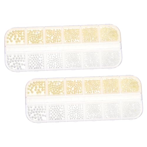DEARMAMY 2 Boxen Boxen Nagelkunst Metallkugeln Gold Silber Sortiert Metallperlen für DIY Nageldekoration Maniküre Schmuckverzierung Langlebig und Praktisch DEARMAMY 2 Boxen Boxen Nagelkunst Metallkugeln Gold Silber Sortiert Metallperlen für DIY Nageldekoration Maniküre Schmuckverzierung Langlebig und Praktisch von DEARMAMY