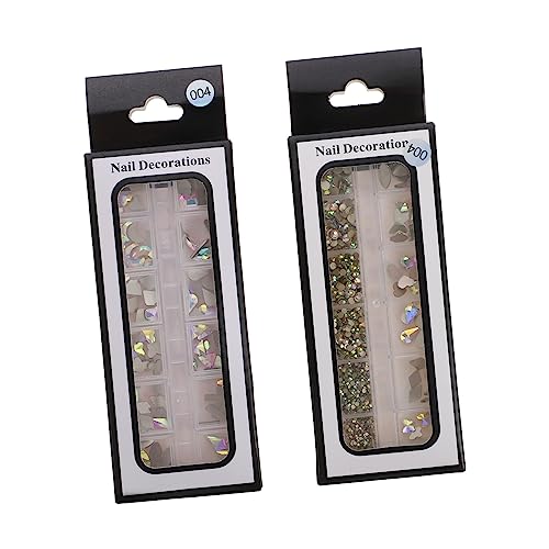DEARMAMY 2 Boxen Diy Nagel Diamanten Nail Art Dekorationen Maniküre Zubehör Unregelmäßige Formen für Kreative Nagelkunst und Handarbeitsprojekte DEARMAMY 2 Boxen Diy Nagel Diamanten Nail Art Dekorationen Maniküre Zubehör Unregelmäßige Formen für Kreative Nagelkunst und Handarbeitsprojekte von DEARMAMY