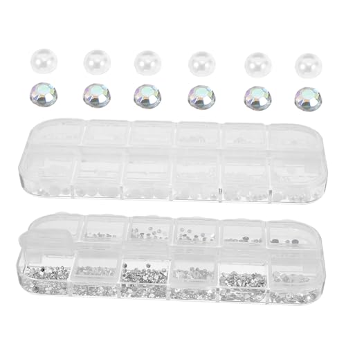 DEARMAMY 2 Boxen Mit Perlen Flachen Diamantschmuckschalen Nageldekor Kunst Nagel Charms Für Frauen Strasssteine Winzige Rosa Selbstdekorationen Goldene Nagel Charms Für Künstliche DEARMAMY 2 Boxen Mit Perlen Flachen Diamantschmuckschalen Nageldekor Kunst Nagel Charms Für Frauen Strasssteine Winzige Rosa Selbstdekorationen Goldene Nagel Charms Für Künstliche von DEARMAMY