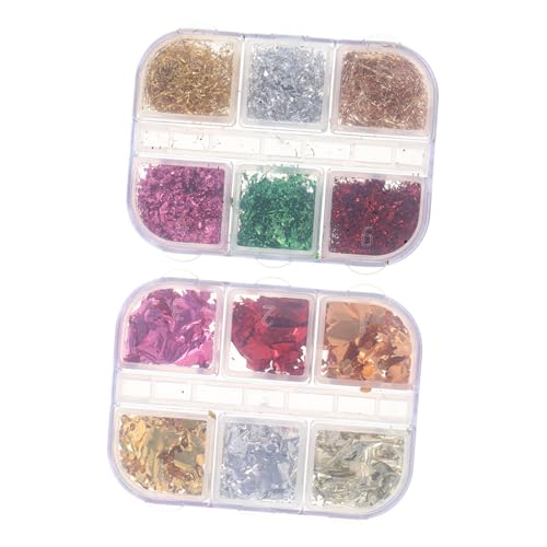 DEARMAMY 2 Boxen Nagelkunst Goldfolie Nagelglitter Nagelfolienflocken Nailart-glitzer Zubehör Für Nagelstudios Goldflocken Folie Nagelkunst Nagel Pailletten Flocken Für Nägel Aufkleber DEARMAMY 2 Boxen Nagelkunst Goldfolie Nagelglitter Nagelfolienflocken Nailart-glitzer Zubehör Für Nagelstudios Goldflocken Folie Nagelkunst Nagel Pailletten Flocken Für Nägel Aufkleber von DEARMAMY