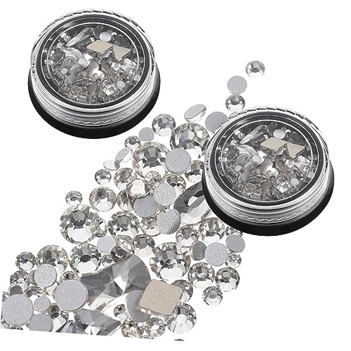DEARMAMY 2 Boxen Nagelschmuck Strasssteine Glitzernde Nail Art Dekoration für Natürliche und Künstliche Nägel für Partys Dating und Designs Einfache Anwendung und Vielseitig Einsetzbar DEARMAMY 2 Boxen Nagelschmuck Strasssteine Glitzernde Nail Art Dekoration für Natürliche und Künstliche Nägel für Partys Dating und Designs Einfache Anwendung und Vielseitig Einsetzbar von DEARMAMY