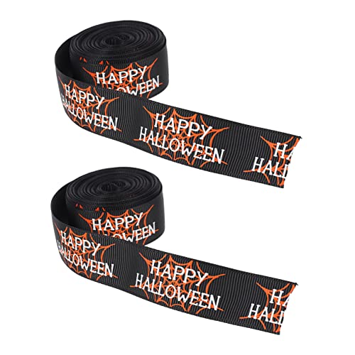 DEARMAMY 2 Rollen Diy Geschenkband für Halloween Dekoratives Satinband Breit für Geschenkpäckchen und Partydekorationen Vielseitig Einsetzbar Langlebig und Farbenfroh DEARMAMY 2 Rollen Diy Geschenkband für Halloween Dekoratives Satinband Breit für Geschenkpäckchen und Partydekorationen Vielseitig Einsetzbar Langlebig und Farbenfroh von DEARMAMY
