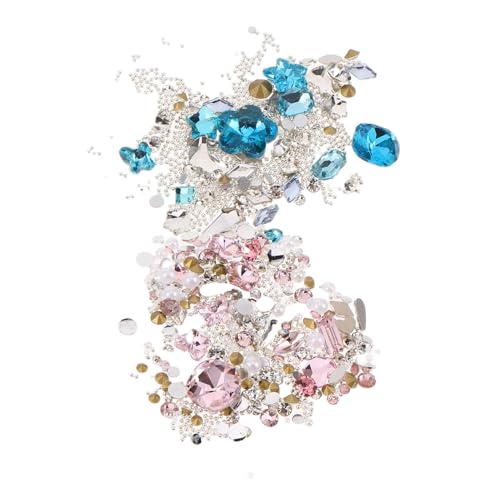 DEARMAMY 2 Sätze Glitter Nail Jewels Set mit Flatback Resin Rhinestones in Pastellrosa und Starke Haftung Schillernde Herz- Schmetterlings Rechteckformen für DIY Nail Art Maniküre DEARMAMY 2 Sätze Glitter Nail Jewels Set mit Flatback Resin Rhinestones in Pastellrosa und Starke Haftung Schillernde Herz- Schmetterlings Rechteckformen für DIY Nail Art Maniküre von DEARMAMY
