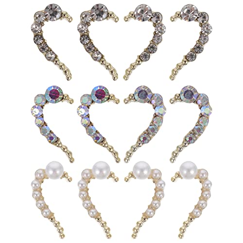 DEARMAMY 2 Sätze Herzförmige Nail Art Deko Diy Maniküre Dekorationen Glänzende Rhinestones Für Kreative Nageldesigns Für Feste Und Besondere Anlässe 12 Stück * 2 DEARMAMY 2 Sätze Herzförmige Nail Art Deko Diy Maniküre Dekorationen Glänzende Rhinestones Für Kreative Nageldesigns Für Feste Und Besondere Anlässe 12 Stück * 2 von DEARMAMY