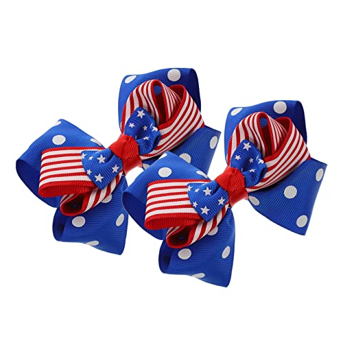 DEARMAMY 2 Stk Haarnadel Haarspangen Haarklammer Usa Flagge Unabhängigkeitstag Haarspange haarschmuck Tiara Festival-Kopfschmuck für Erwachsene Krawatte Kopfbedeckung Vereinigte Staaten von DEARMAMY