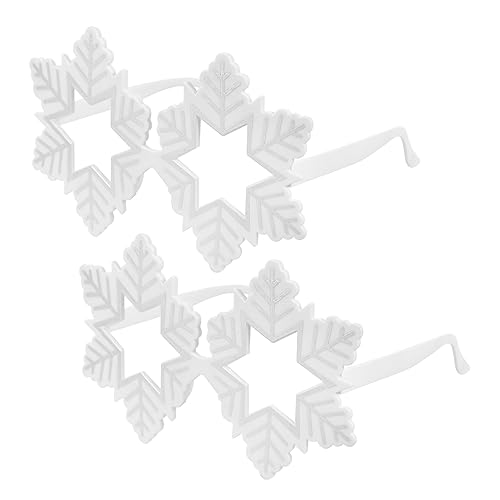 DEARMAMY 2 Stück Weihnachtsbrillen Schneeflocken Design Leichte Partybrille Fotorequisite für Festliche Weihnachtsdeko und Geburtstagsparty DEARMAMY 2 Stück Weihnachtsbrillen Schneeflocken Design Leichte Partybrille Fotorequisite für Festliche Weihnachtsdeko und Geburtstagsparty von DEARMAMY