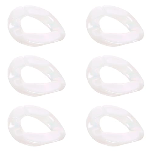 DEARMAMY 20 Stück Acryl Verbindungsringe Schnelle C Clip Connectoren für Schmuck Diy Ovale Kettenringe für Taschen Brillen und Lanyards DEARMAMY 20 Stück Acryl Verbindungsringe Schnelle C Clip Connectoren für Schmuck Diy Ovale Kettenringe für Taschen Brillen und Lanyards von DEARMAMY