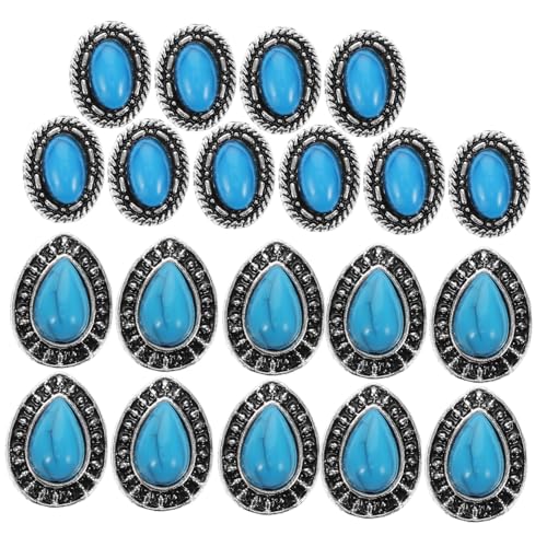 DEARMAMY 20 Stück Maniküre Diamant nageldesign Maniküre Reiz Zubehör für Nagelkunst Nägel Charme Nail-Art-Charme Nagelschmuck Frauen Nagel Charms DIY -Nagelzauber Legierung Sky-blue von DEARMAMY