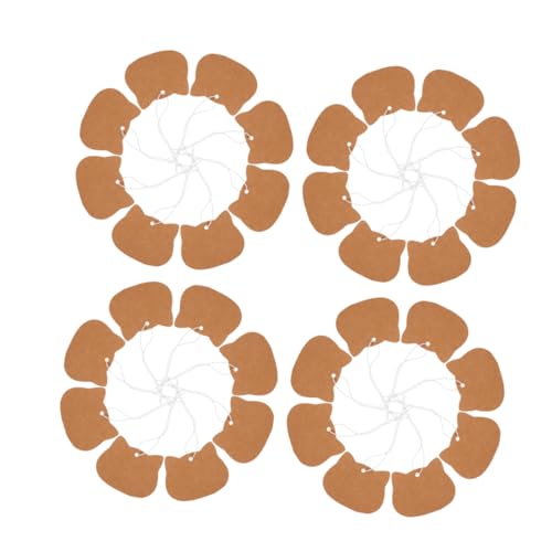 DEARMAMY 200 Stück Kraftpapier Preisetiketten mit Elastischer Schnur Beschreibbare Vielseitige Anhänger für Kleidung Schmuck Handwerk Robuste Vintage Preisschilder für Einzelhandel und von DEARMAMY