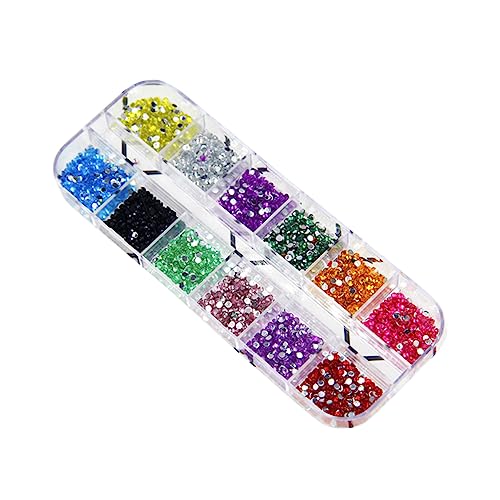DEARMAMY 2000Stücke Bunter Glitzeraufkleber Farben DIY Nageldekoration für Nail Art Designs Einfach Anzuwenden Natürlichen und Künstlichen Nägeln Lebendige Farben von DEARMAMY