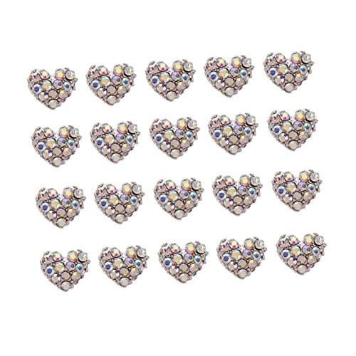 DEARMAMY 20Stücke Aufkleber Herzform Nail Art Dekoration für Maniküre Glitzer Steine für Nagelgestaltung für DIY Nail Art DEARMAMY 20Stücke Aufkleber Herzform Nail Art Dekoration für Maniküre Glitzer Steine für Nagelgestaltung für DIY Nail Art von DEARMAMY