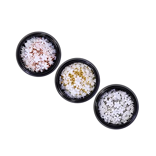 DEARMAMY 3 Sätze Mini Resin Flower Nail Decorations Nagelschmuck Für Diy Maniküre Bunte Blumen Nail Charms Für Kreative Nagelkunst Und Persönliche Designs 3boxen*3 von DEARMAMY