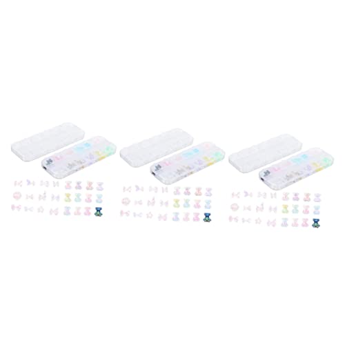 DEARMAMY 3 Sätze Nagelcharms Kleine Bären Und Schmetterlinge Vielseitige Dekoration Für Nagelkunst Diy Maniküre Zubehör Für Kreative Designs 120 Stück * 3 von DEARMAMY